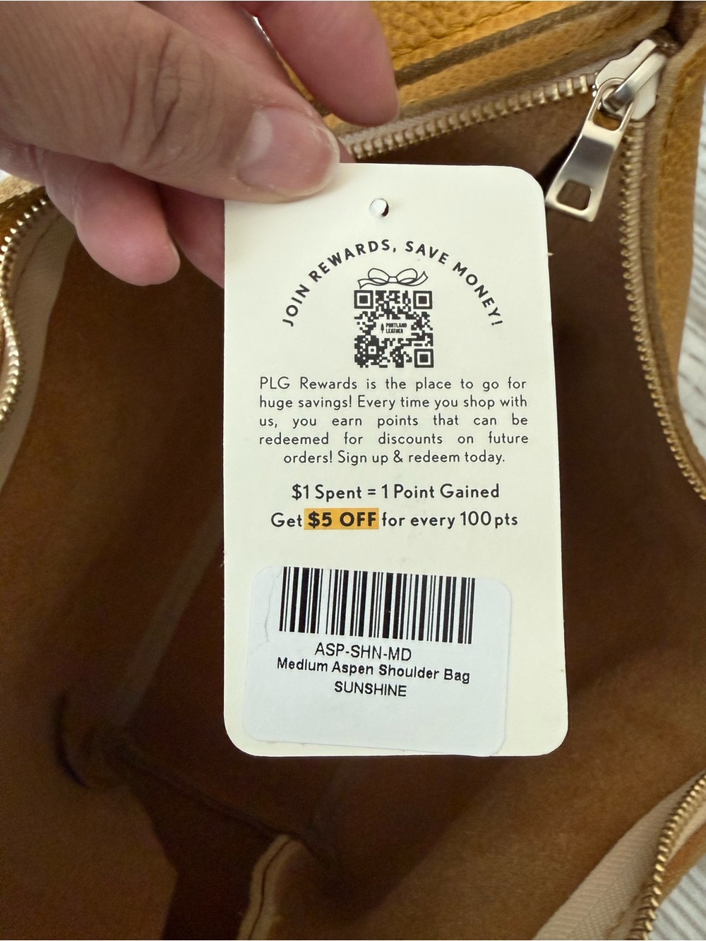 Portland Leather Goods Medium Aspen in Sunshine. Premium - Picture 10 of 16